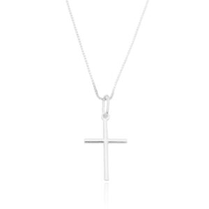 Colar De Prata Cruz P