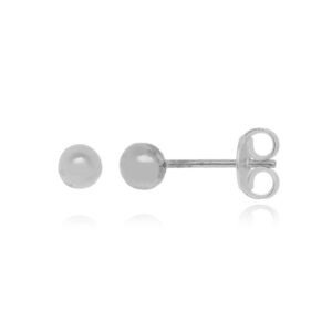 Brinco De Prata Bola 5mm