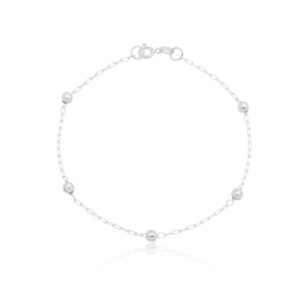 Pulseira De Prata Bola PP