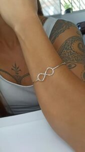Bracelete De Prata Infinito