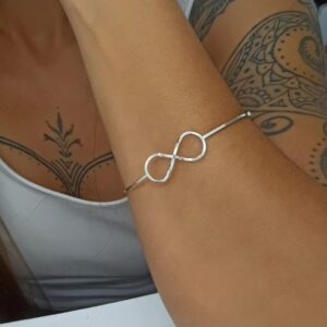 Bracelete De Prata Infinito
