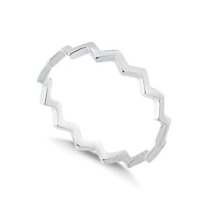 Anel de Prata zig zag