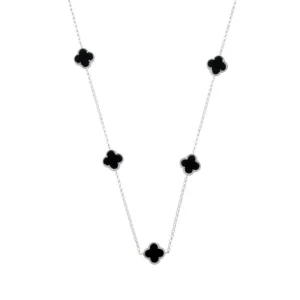 Colar De Prata 5 Trevos Inspiração